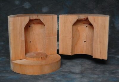 Two Part Wooden Glass Mold